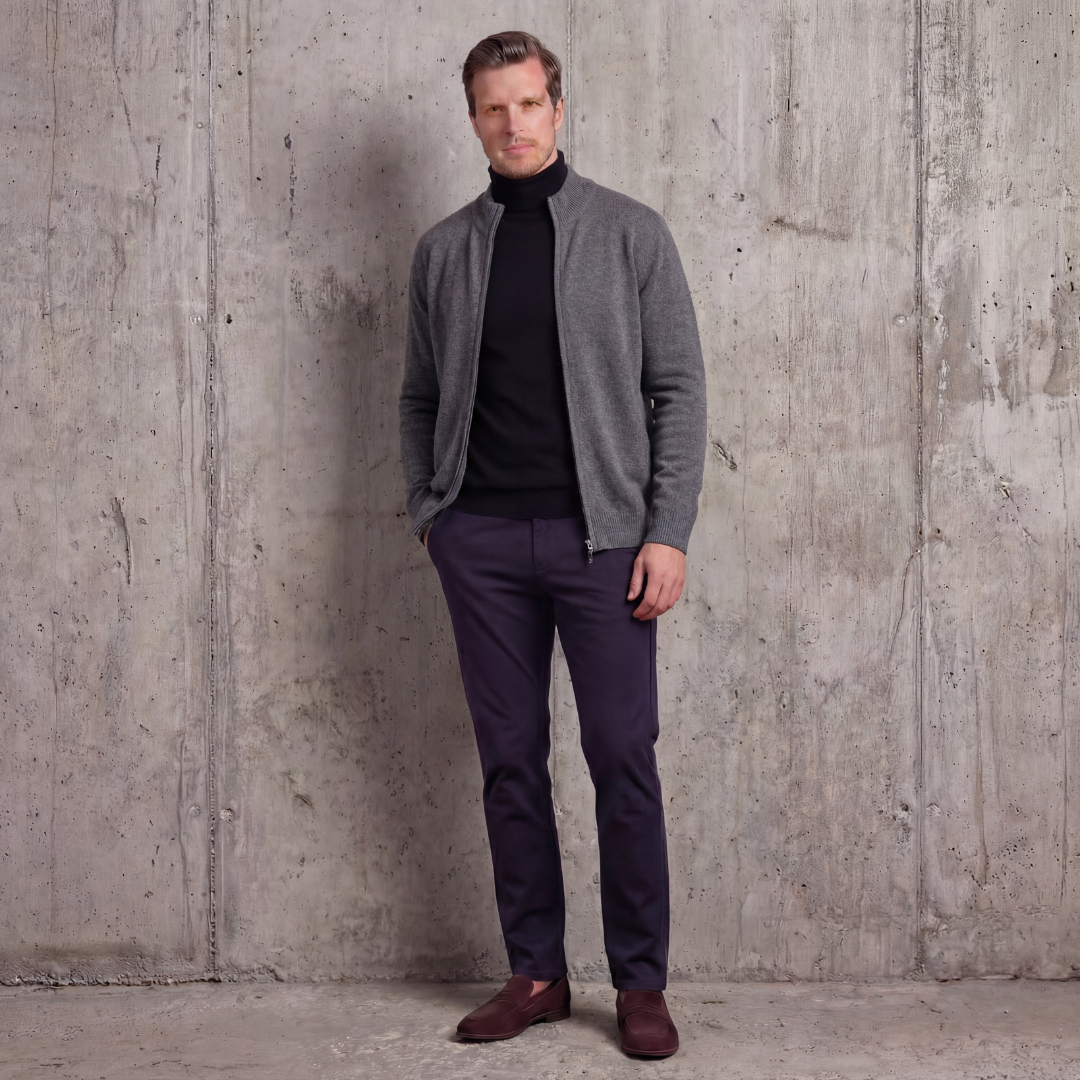 Herren Zip-Pullover für stilvollen Komfort