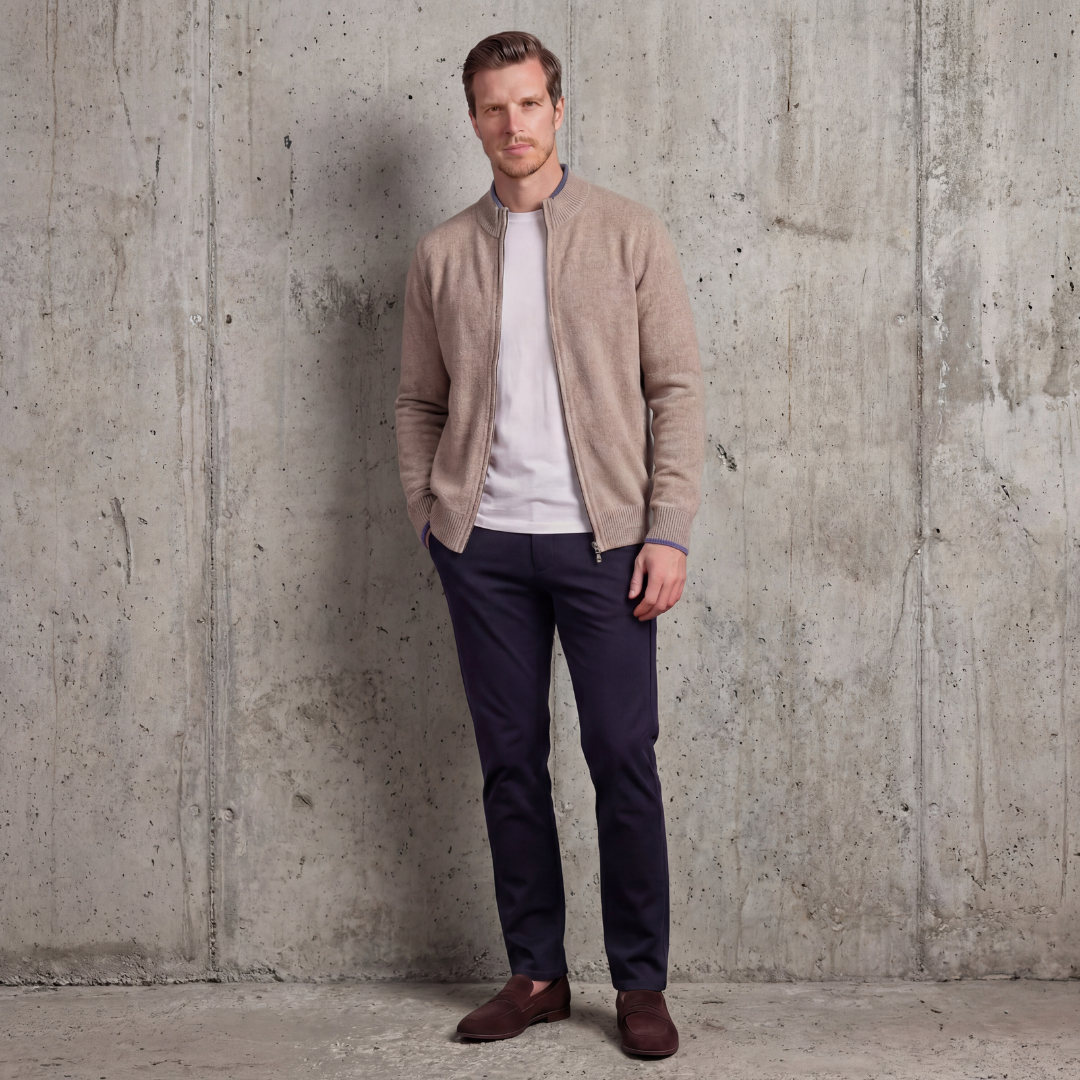 Herren Zip-Pullover für stilvollen Komfort