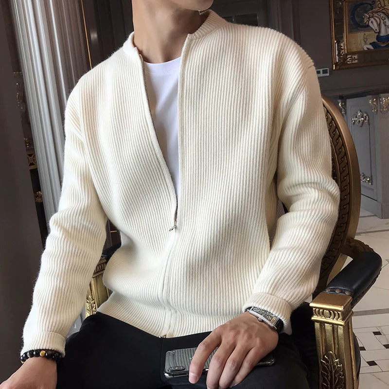 Strickjacke Herren mit Reißverschluss