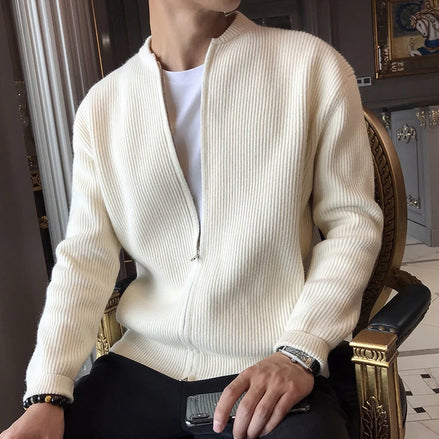 Strickjacke Herren mit Reißverschluss