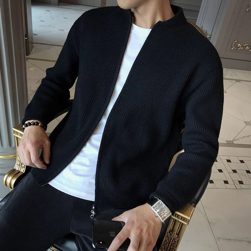 Strickjacke Herren mit Reißverschluss