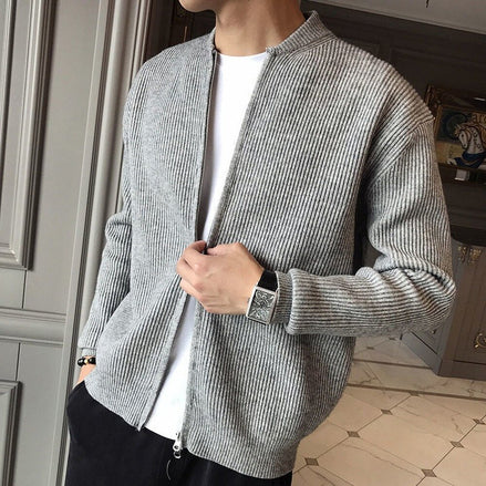 Strickjacke Herren mit Reißverschluss