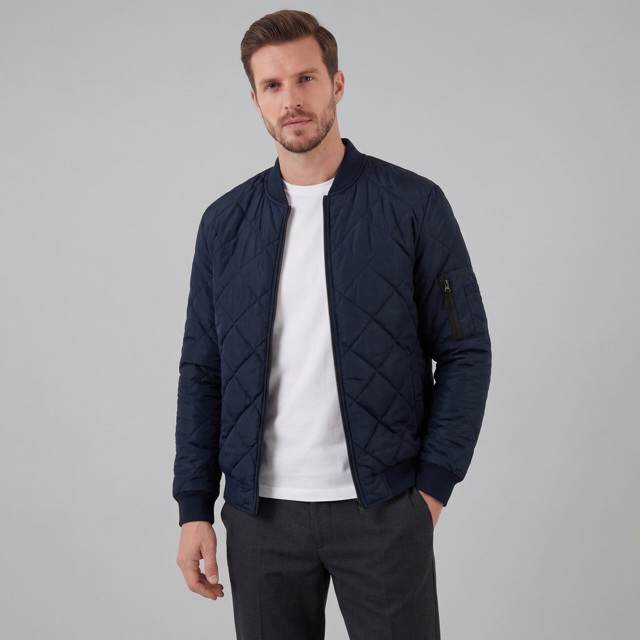 Wattierte Frühlingsjacke für Herren