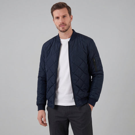 Wattierte Frühlingsjacke für Herren